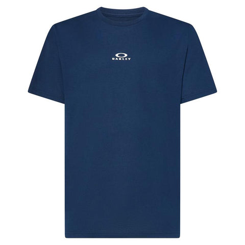 Oakley Bark New XXL Short Sleeve Men's Crew Neck Navy Tee Shirt