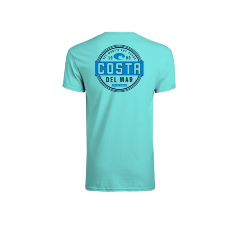 Costa M Short Sleeve Men's Crew Neck Caribbean Prado Tee Shirt