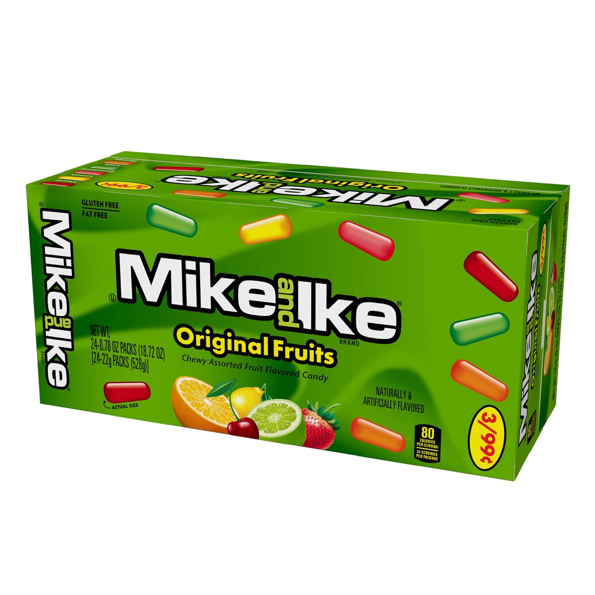 Mike and Ike Chewy Candies - Case of 24 0.78-oz. Box