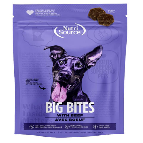 NutriSource Beef Treats For Dogs 14 oz 1 pk