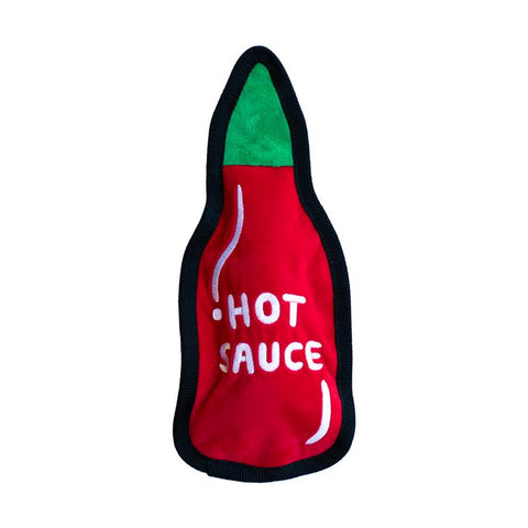 Pet Shop by Fringe Studio For Dog Multicolored Plush Hot Sauce Durable Pet Toy (Pack of 4)