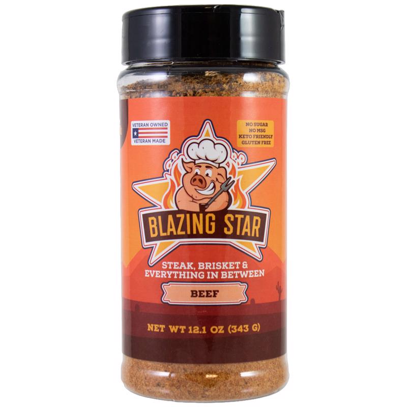Blazing Star Beef Bar-B-Q Rub/Seasoning 12.1 oz