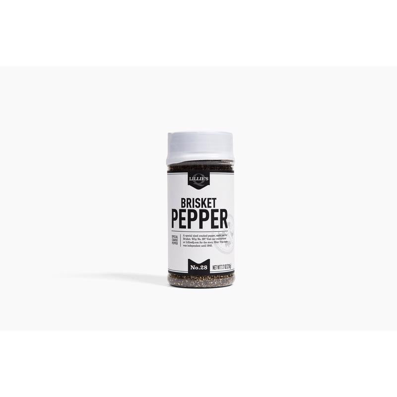 Rub sazonador de pimienta para brisket Lillie's Q, 7,7 oz