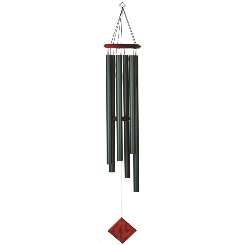 Woodstock Chimes Encore Collection Green Aluminum/Wood 54 in. Green Chimes of Neptune Wind Chime