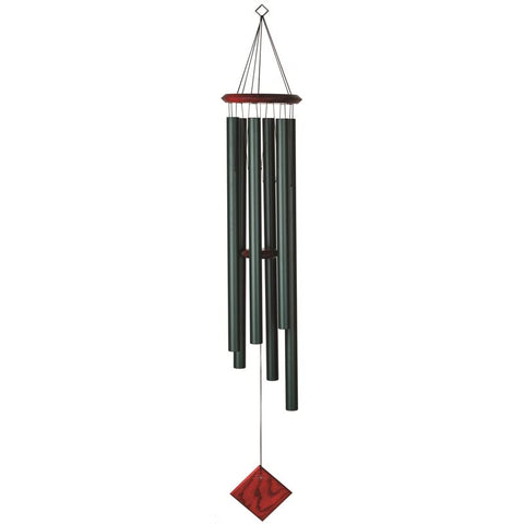 Woodstock Chimes Encore Collection Green Aluminum/Wood 54 in. Green Chimes of Neptune Wind Chime
