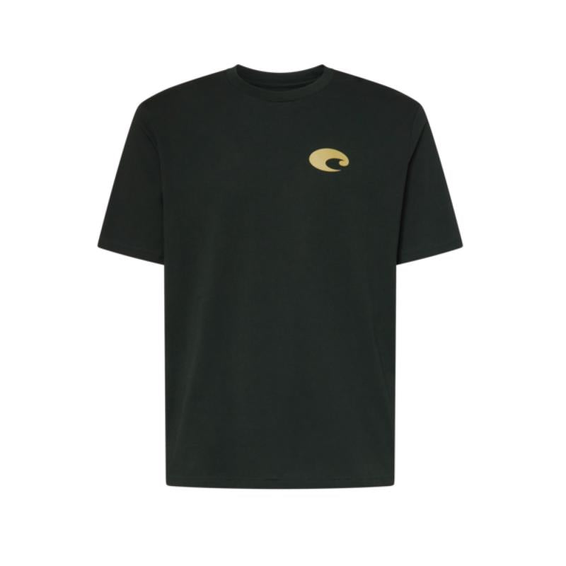 Costa XXL Short Sleeve Men's Crew Neck Washed Black Species Shield Tee Shirt