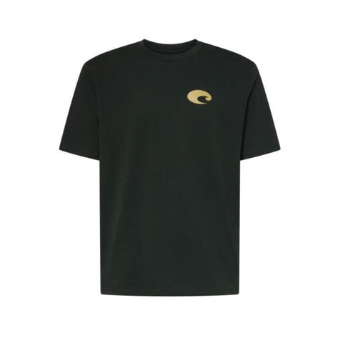 Costa XXL Short Sleeve Men's Crew Neck Washed Black Species Shield Tee Shirt