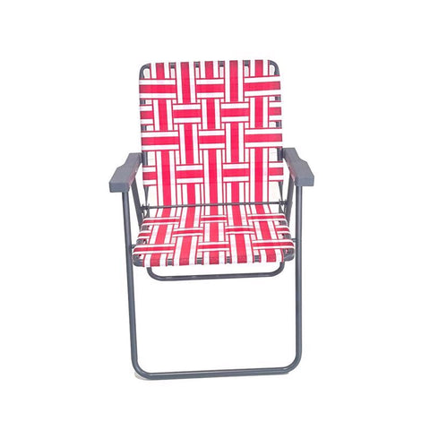 Living Accents Assorted Colored Strap Chair 1-Position Assorted Retro Folding Chair (Pack of 6)