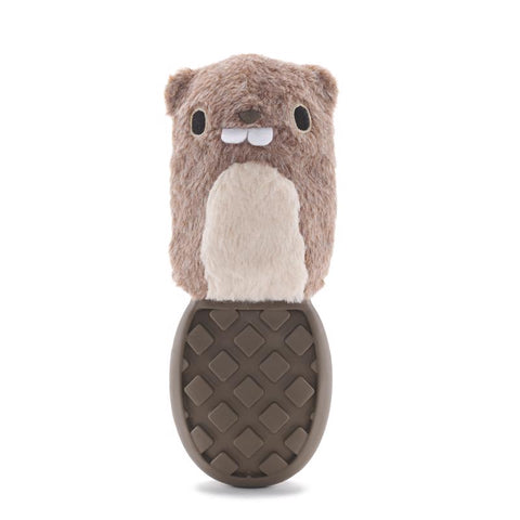 Bark Brown Cotton/Rubber PB Beaver Dog Toy Medium (Pack of 3)