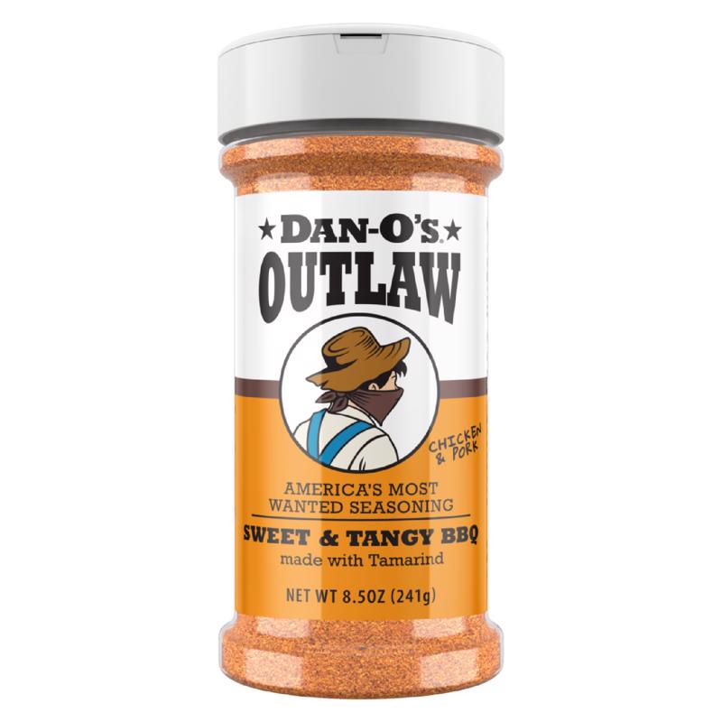 Dan-O's Outlaw Sweet & Tangy BBQ BBQ Seasoning 8.5 oz