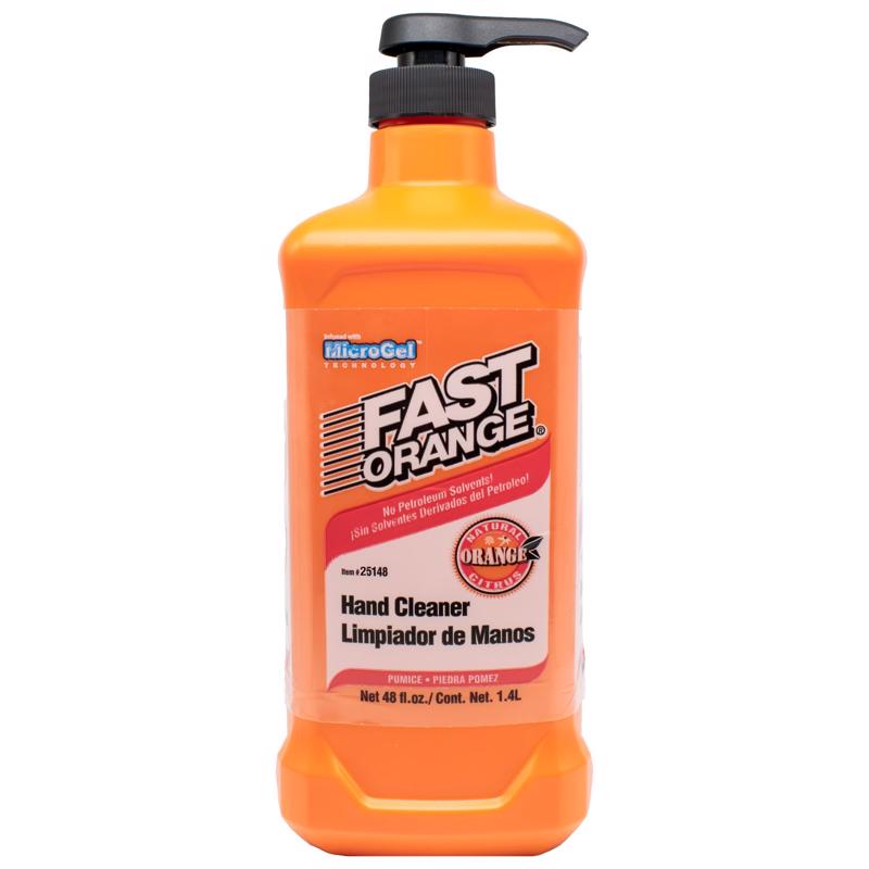 Fast Orange Citrus Scent Pumice Hand Cleaner 48 oz (Pack of 4)