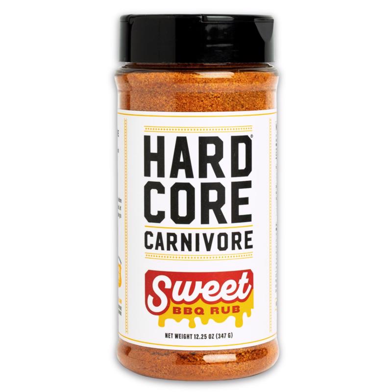 Hardcore Carnivore Sweet BBQ Rub/Sazón para barbacoa 12.25 oz