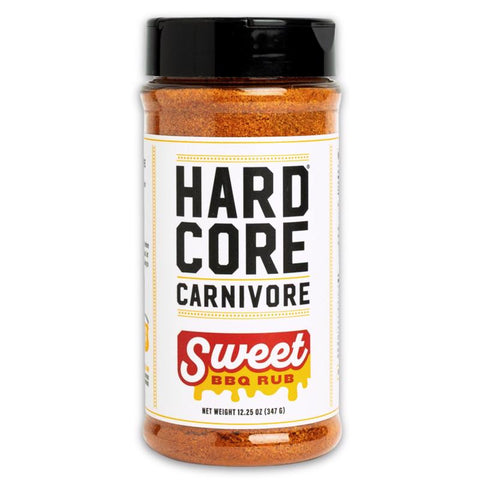 Hardcore Carnivore Sweet BBQ Bar-B-Q Rub/Seasoning 12.25 oz