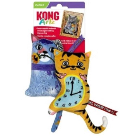 Kong Artz For Cat Assorted Polyester Multicolored Catnip Toy Medium 2 pk