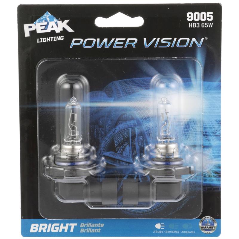 Peak Power Vision Halogen Forward Lighting Automotive Bulb 9005
