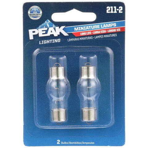 Peak Long Life Halogen Forward Lighting Miniature Automotive Bulb 211-2