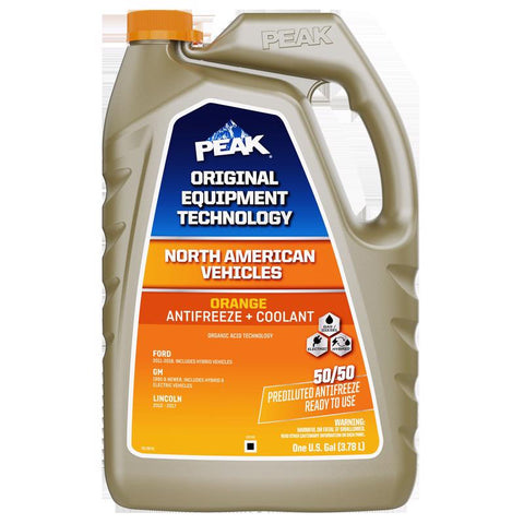 Peak NA Orange 50/50 Antifreeze/Coolant 1 gal (Pack of 6)