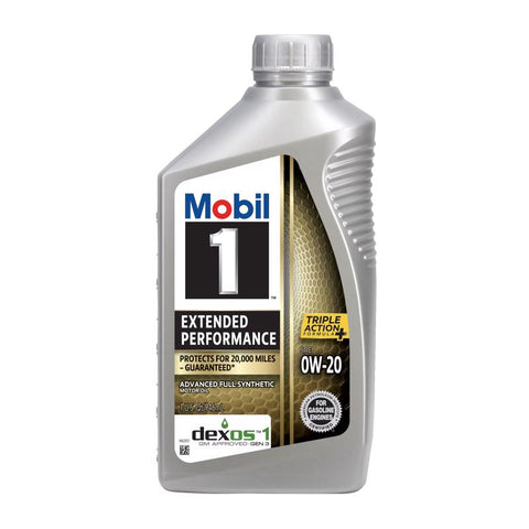 Mobil 1 Extended Peformance 0W-20 Gasoline Synthetic Motor Oil 1 qt (Pack of 6)