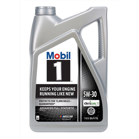 Mobil 1 5W-30 Gasoline Synthetic Motor Oil 5 qt (Pack of 3)