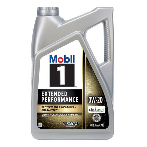 Mobil 1 Extended Peformance 0W-20 Gasoline Synthetic Motor Oil 5 qt (Pack of 3)