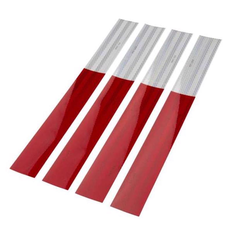 TowSmart 2.77 in. W X 18 in. L Red/White Reflective Tape 4 pk