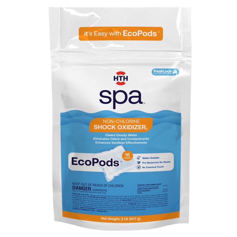 HTH Spa Pods Non-Chlorine Oxidizer 2 lb (Pack of 4)