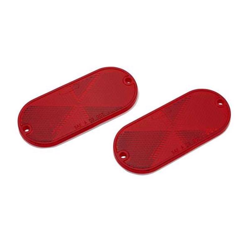 Reflector marcador ovalado rojo TowSmart