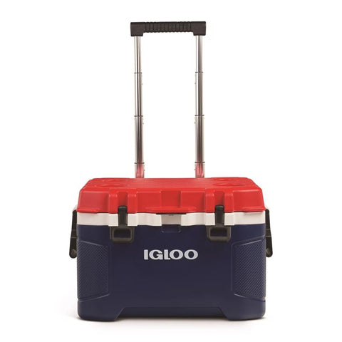 Trailmate Blue/Red/White 52 qt Roller Cooler