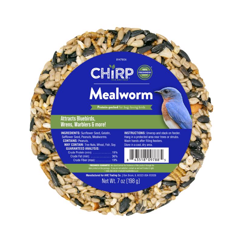 Chirp Mealworms Wild Bird Food 7 oz (Pack of 6)
