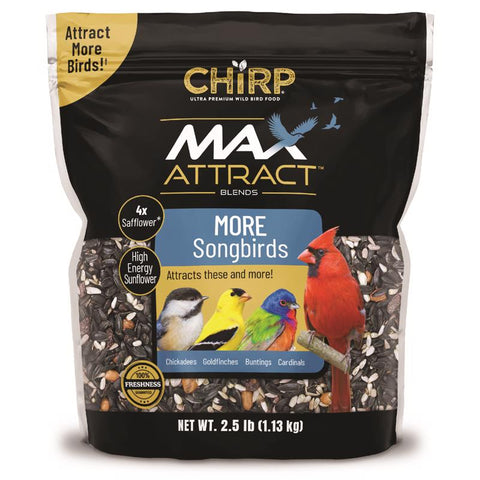 Chirp Max Attract Max Songbird Wild Bird Food 2.5 lb (Pack of 6)