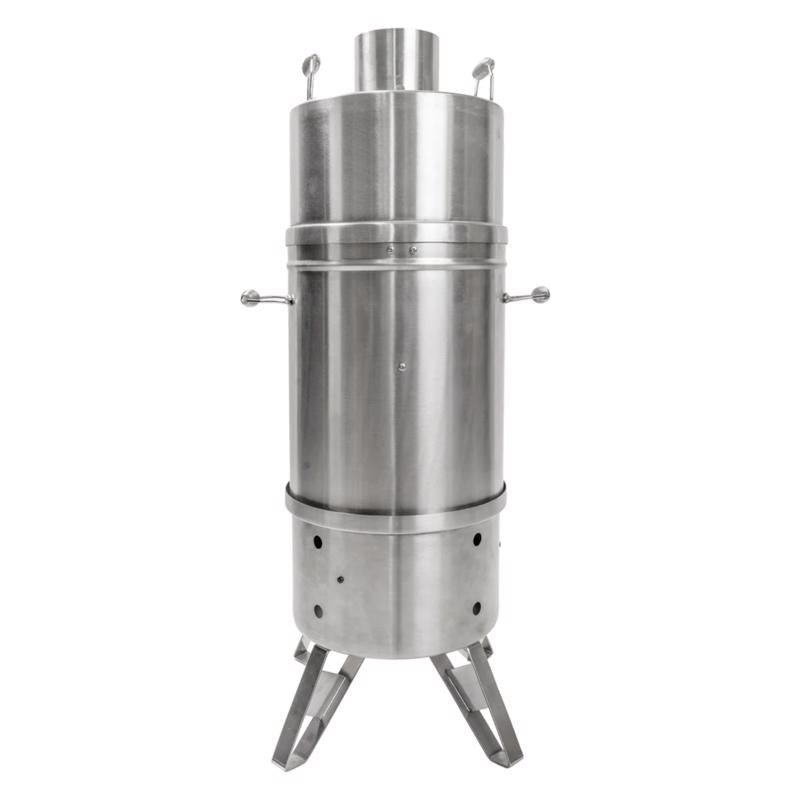 Orion Cooker Charcoal Vertical Outdoor Convection Cooker Silver
