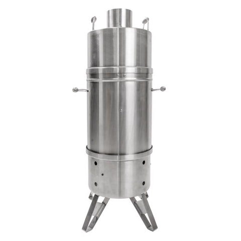 Orion Cooker Charcoal Vertical Outdoor Convection Cooker Silver