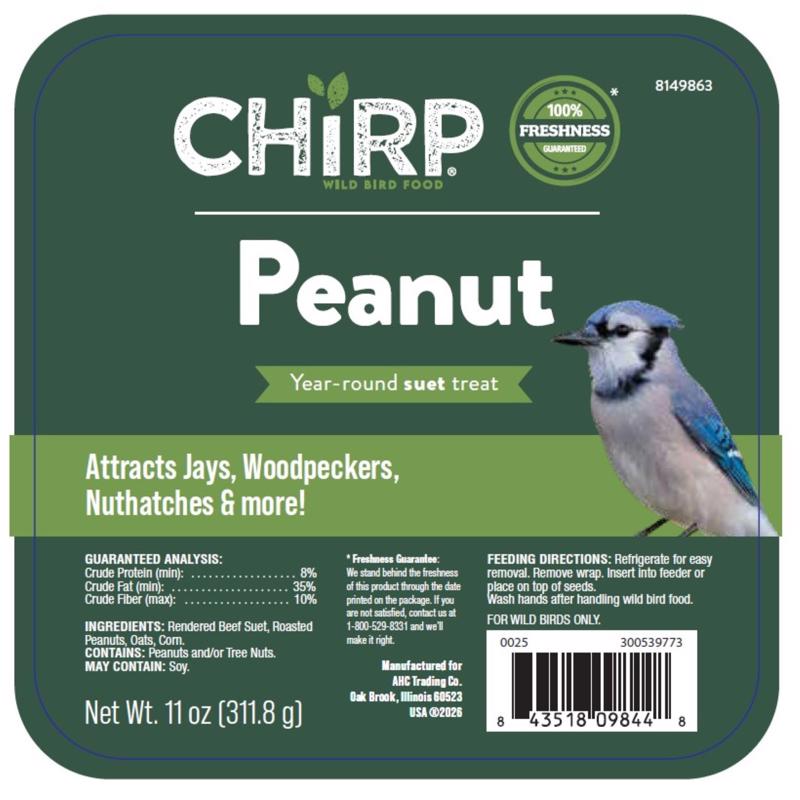Chirp Sebo con maní Sebo con maní 11 oz (Paquete de 12)