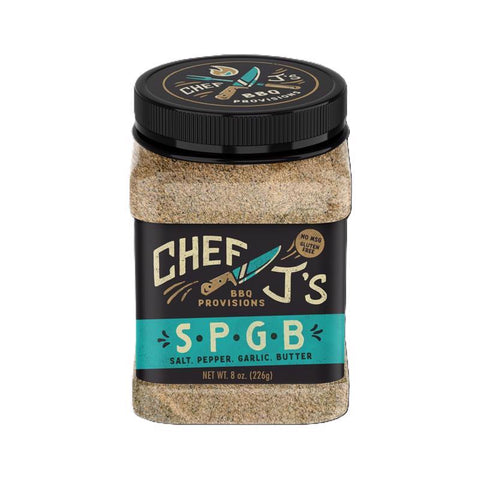 Chef J's BBQ Provisions Salt/Pepper/Garlic/Butter BBQ Rub 8 oz