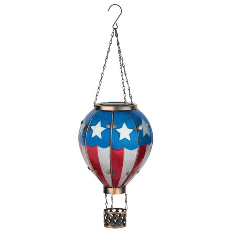 Regal Art & Gift Multicolored Glass/Metal 23.5 in. H X 7.5 in. L Solar Air Balloon (Pack of 4)