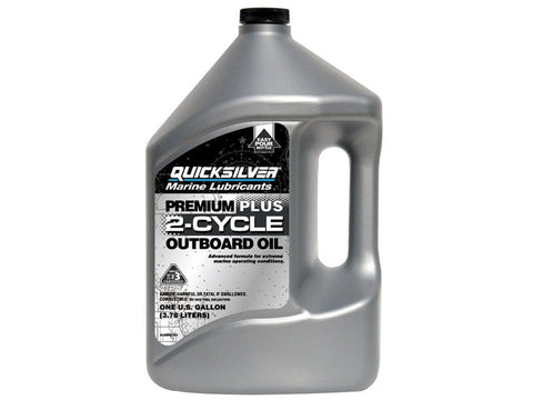 Quicksilver Marine Lubricants TC-W3 2-Cycle Outboard Motor Oil 1 gal 1 pk (Pack of 3)