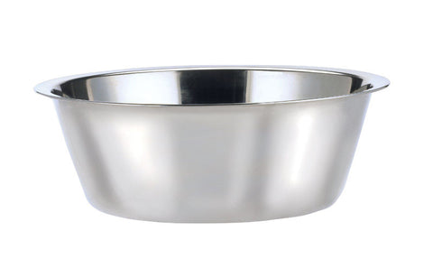 HiLo Silver Plain Stainless Steel 5 qt Pet Dish For Dogs
