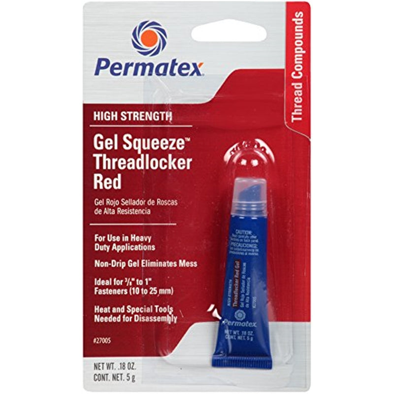 Gel fijador de roscas de alta resistencia Permatex de 0,2 oz