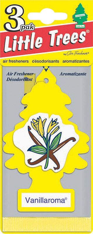 Little Trees Vanillaroma Scent Car Air Freshener Solid 3 pk (Pack of 8)