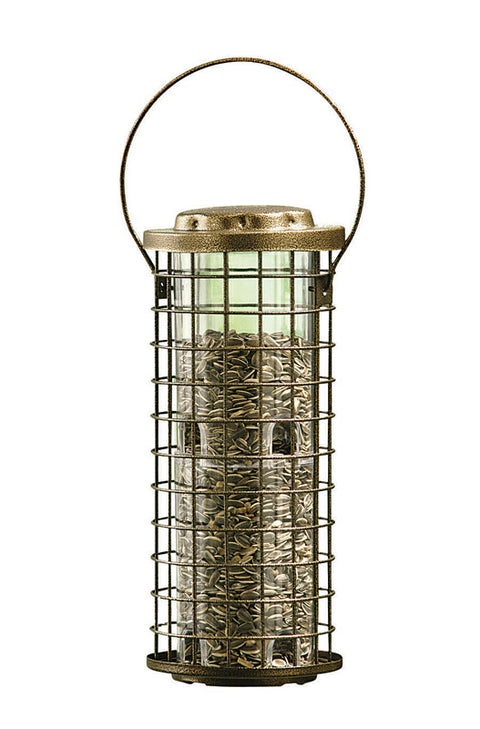 Perky-Pet Squirrel Stumper Wild Bird 3 lb Metal/Plastic Twist-Lock Lid Bird Feeder 8 ports (Pack of 2)