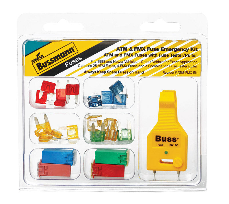 Kit surtido de fusibles de emergencia Bussmann ATM/FMX, 1 paquete