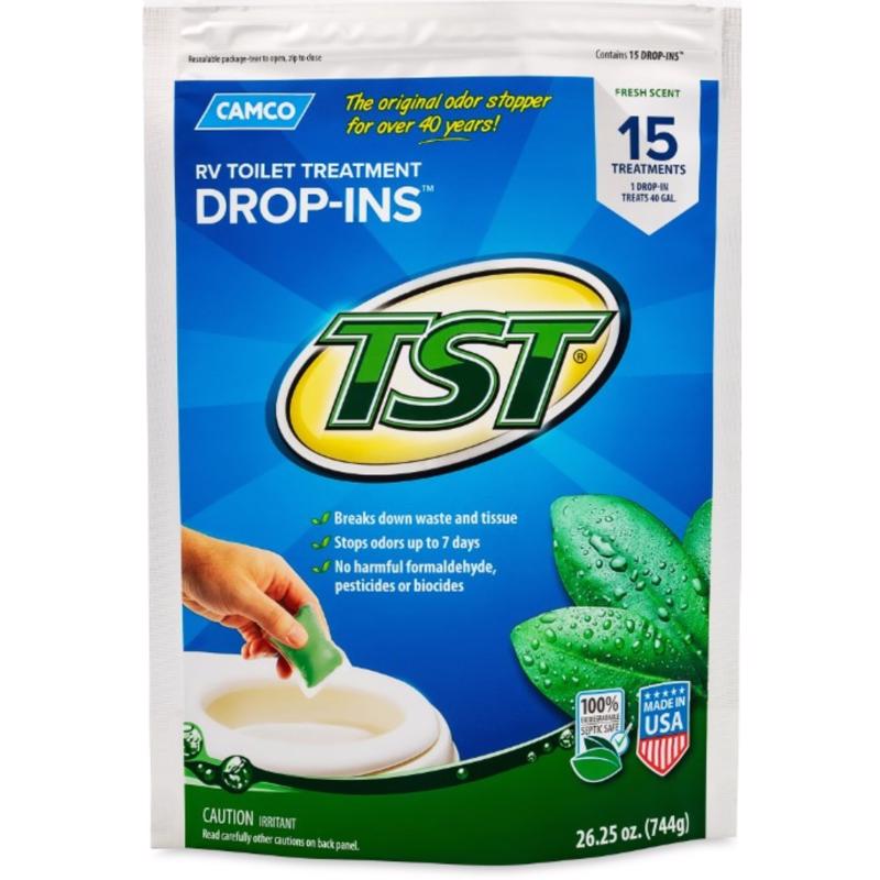 Tratamiento para inodoros Camco TST, paquete de 15