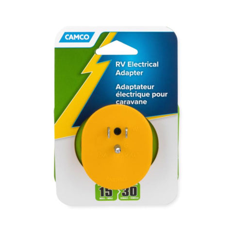 Camco 15 amps RV Electrical Adapter 15-30A 1 pk
