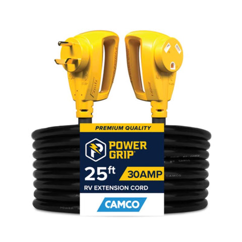 Camco Power Grip 25 ft. 30 amps Extension Cord 1 pk (Pack of 2)