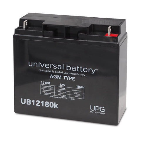 Universal Power Group UB12180 18 Ah 12 V Lead Acid Battery (Pack of 2)