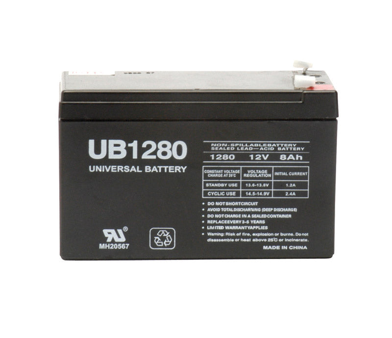 Universal Power Group UB1280 8 Ah 12 V Universal Battery (Pack of 2)