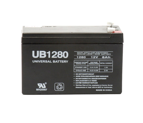 Universal Power Group UB1280 8 Ah 12 V Universal Battery (Pack of 2)