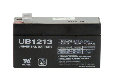Universal Power Group UB1213 1.3 Ah 12 V Lead Acid Battery (Pack of 2)
