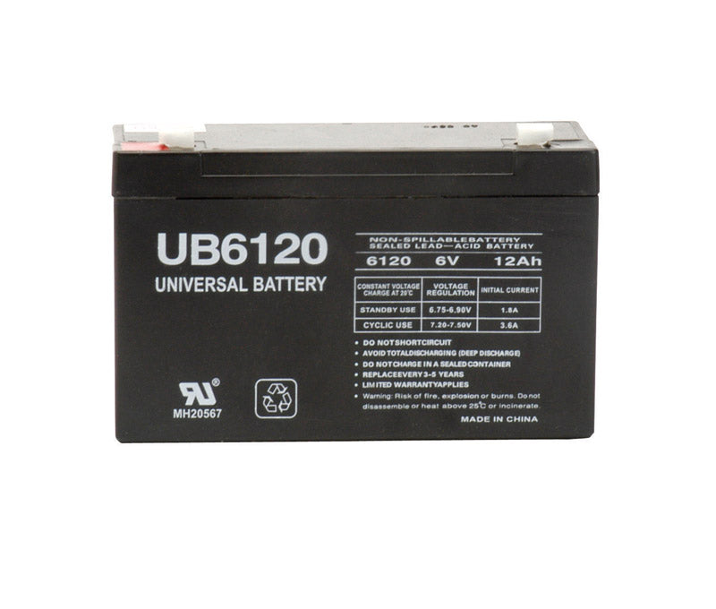 Universal Power Group UB6120 12 Ah 6 V Lead Acid Battery (Pack of 2)