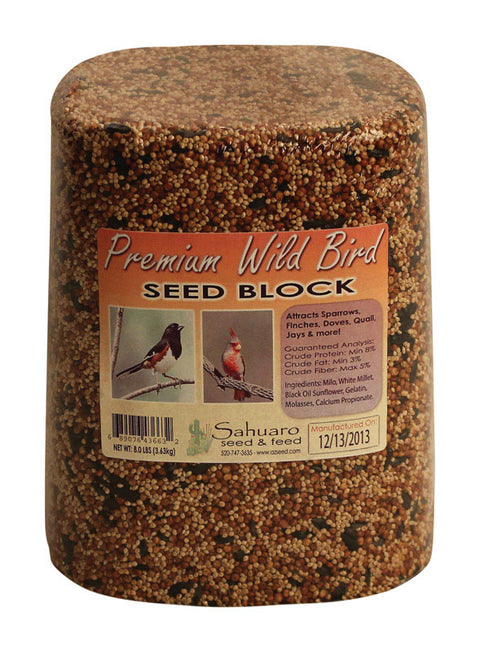 Sahuaro Seed Bird Food Block 8 lb